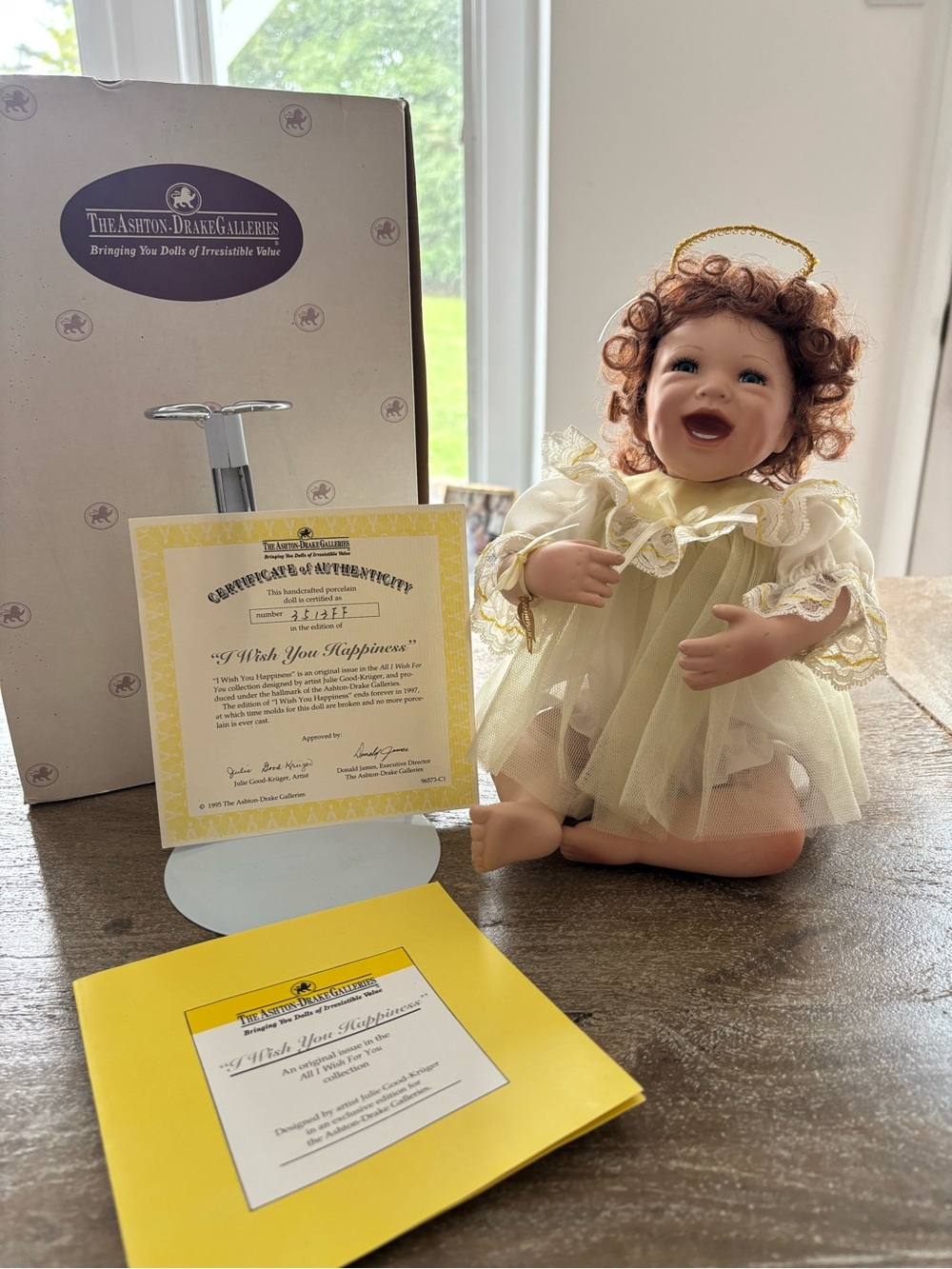 Ashton-Drake Galleries “All I Wish For You” Porcelain Collectors Doll